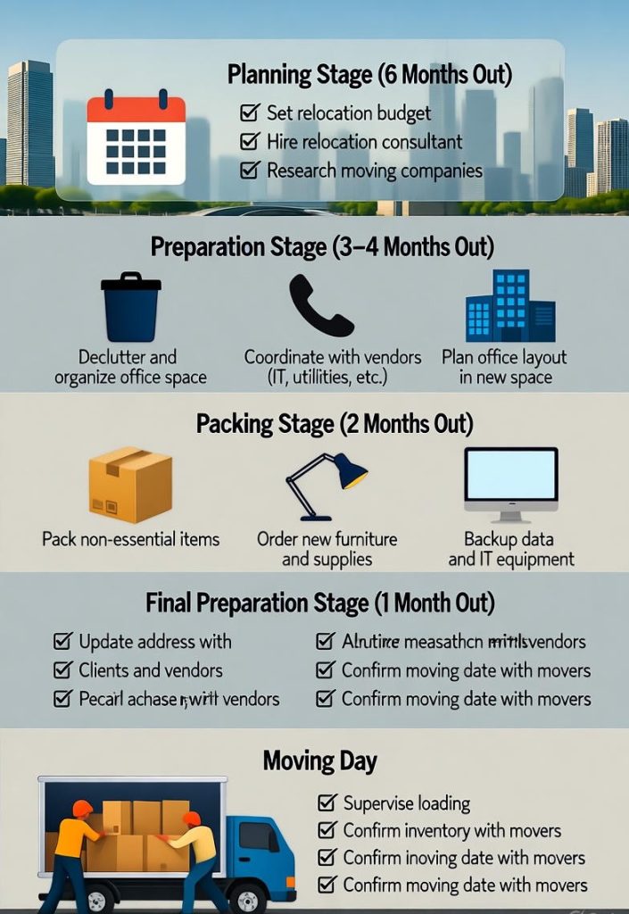 Prepare for moving office