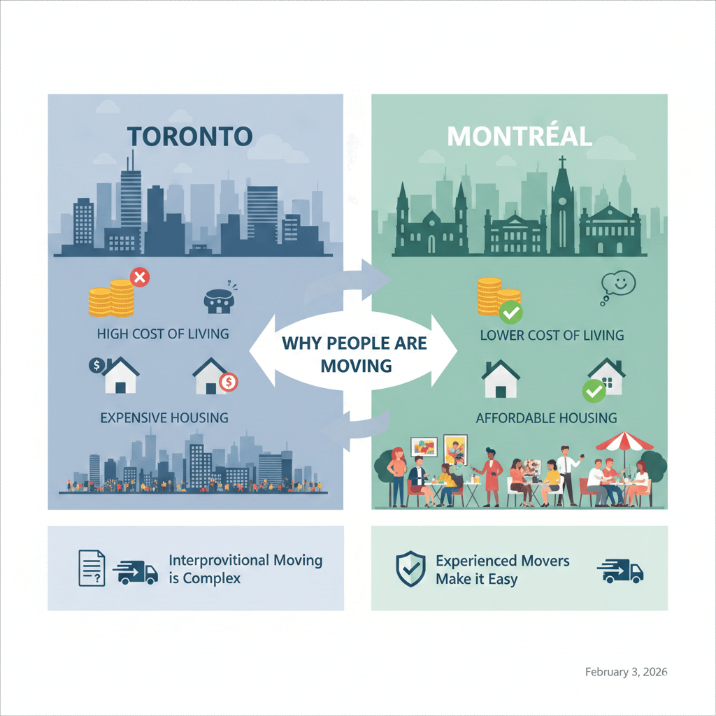 Moving from Toronto to Montreal